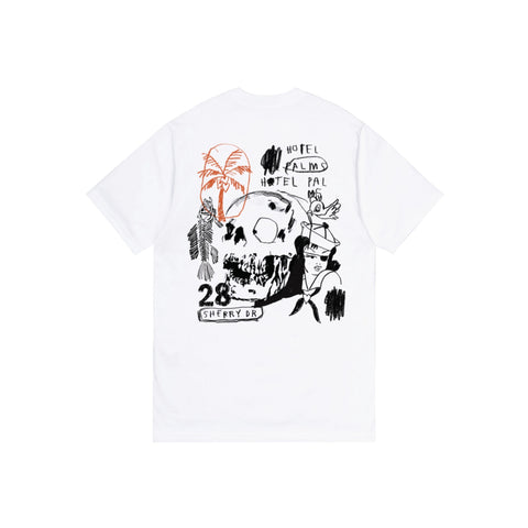 Terry Urban Palms Tee - White